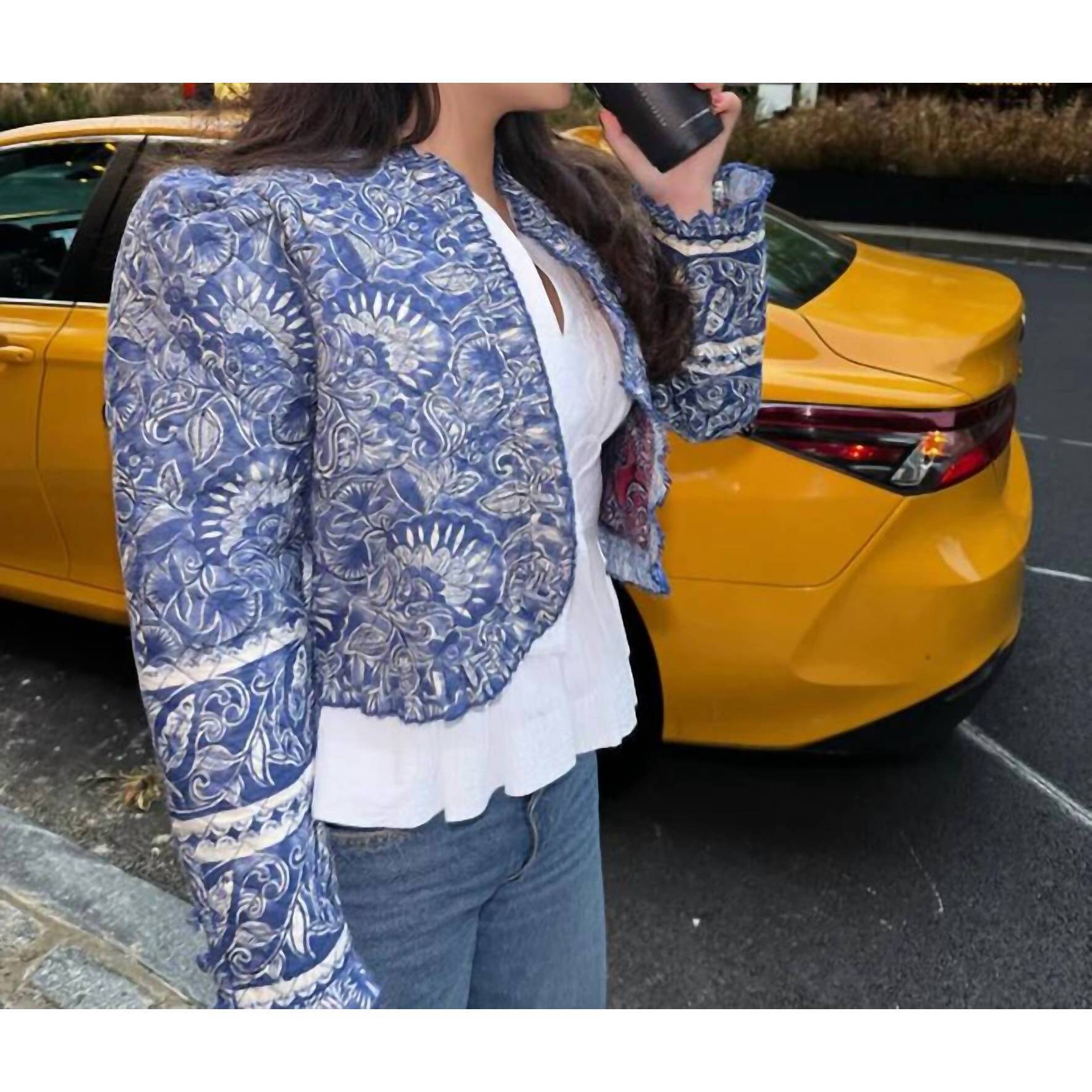 New Love The Label Adrienne Jacket In Arabesque